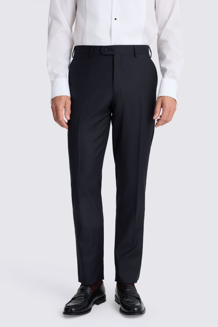 Italian Tailored Fit Navy Twill Tuxedo